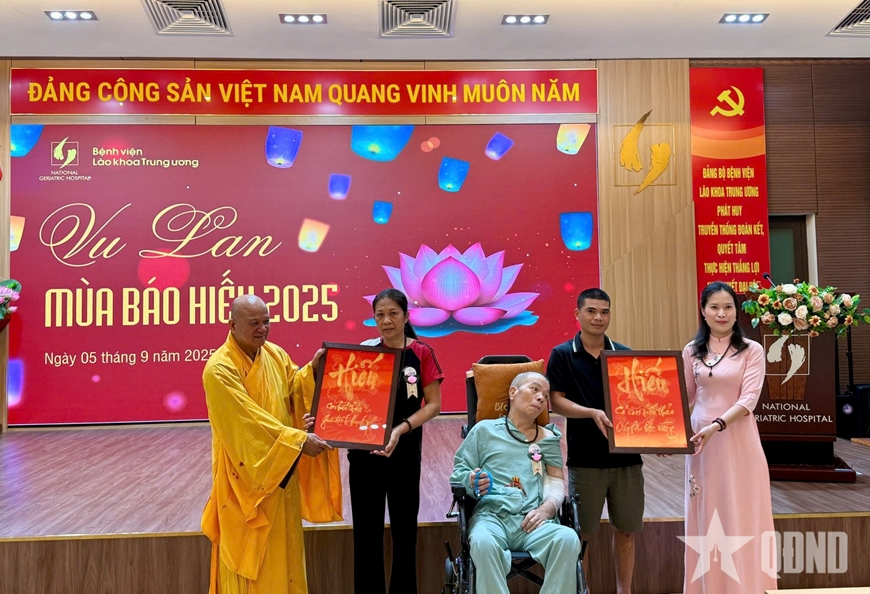 Ấm áp mùa Vu Lan báo hiếu 2025 tại Bệnh viện Lão khoa Trung ương